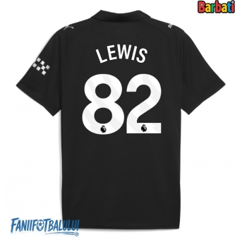 Manchester City Rico Lewis #82 Tricou Fotbal Replică 2025-26 Barbati Deplasare